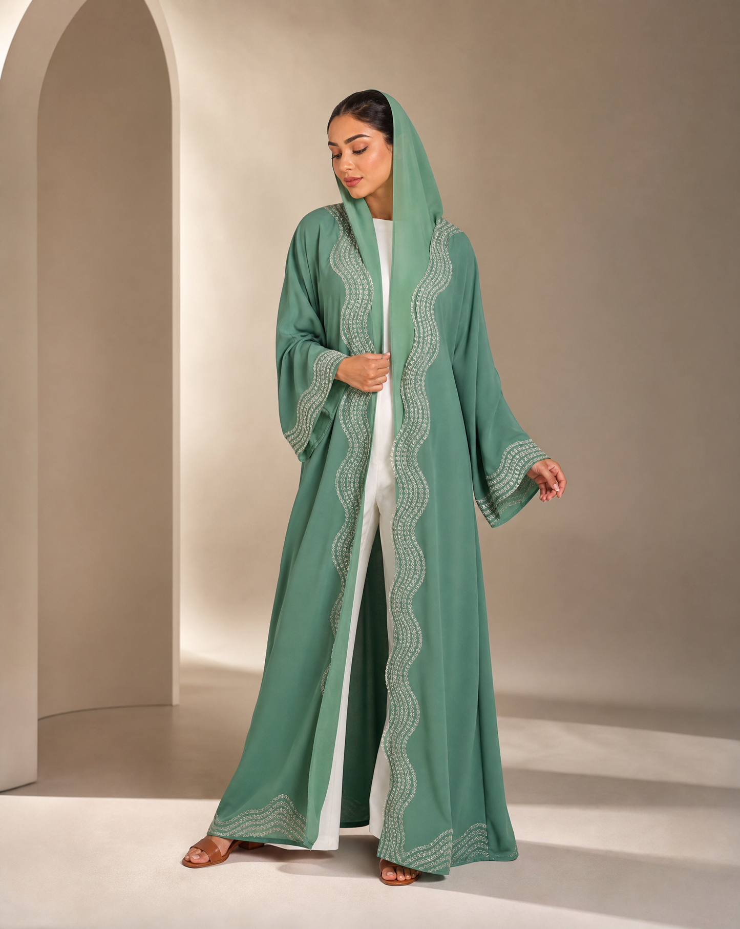 Dark Green Abaya