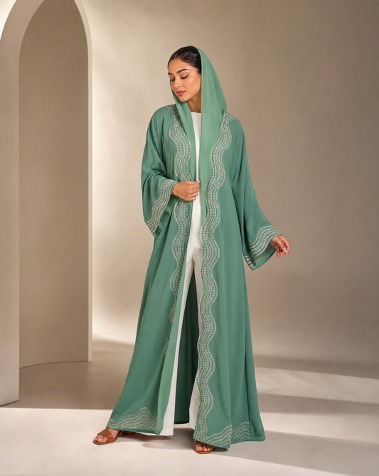 Dark Green Abaya