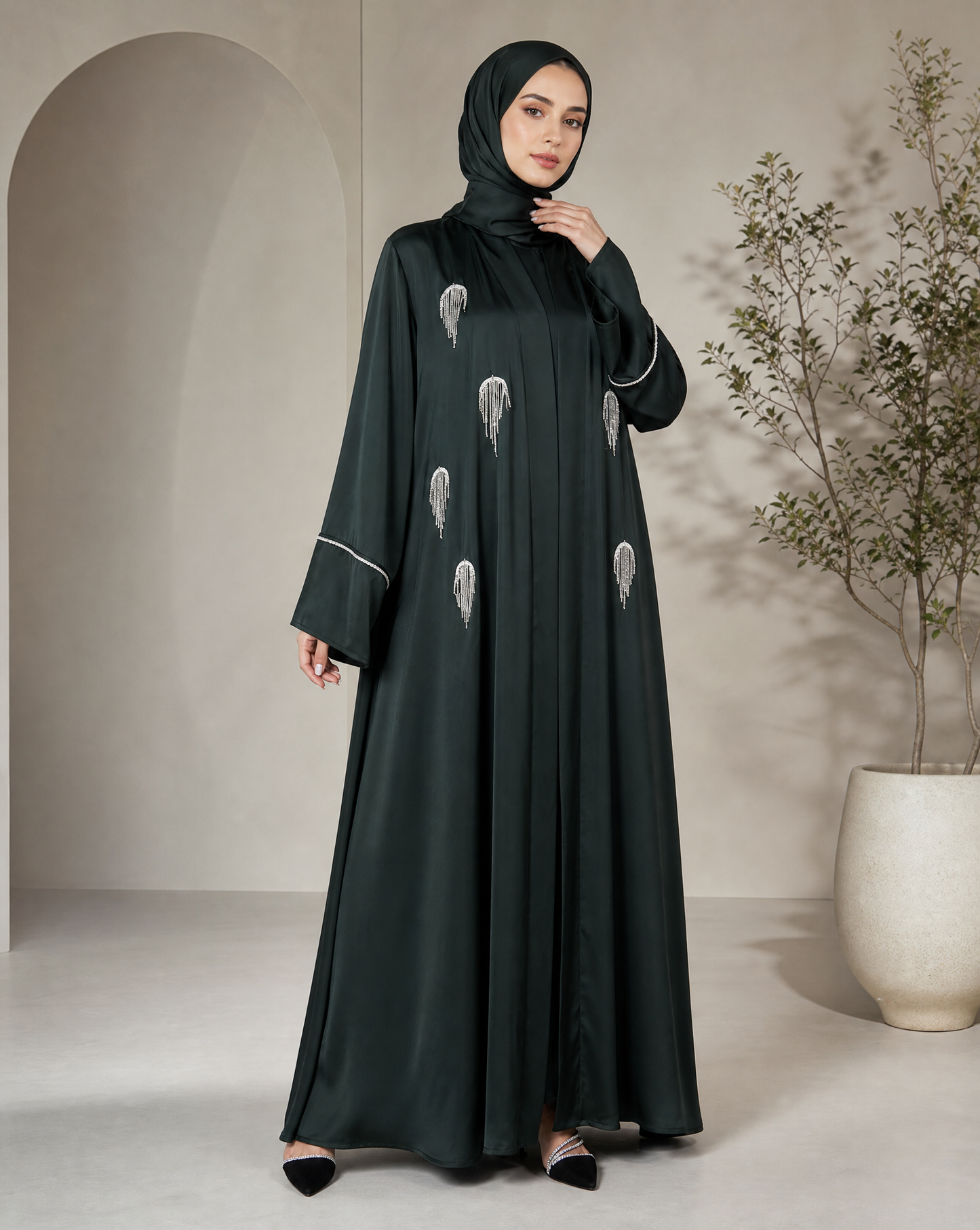 Dark Green Abaya
