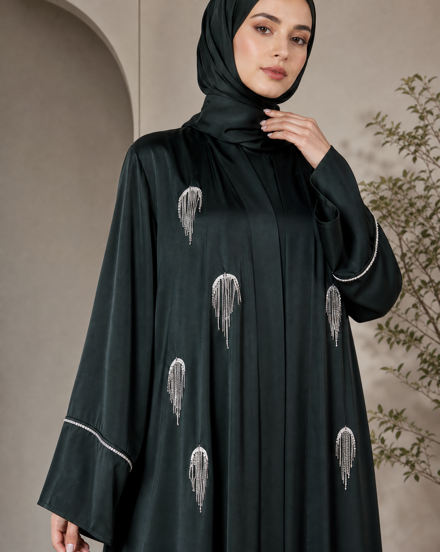 Dark Green Abaya
