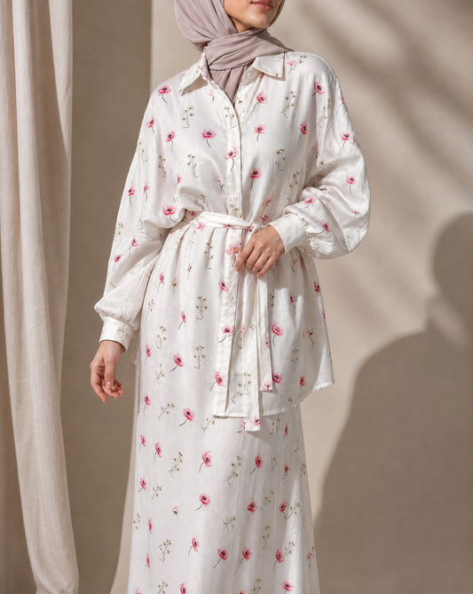 White Floral Dress